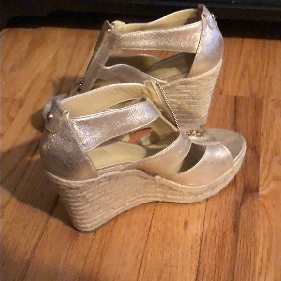 Michael Kors gold wedges - Picture 3 of 3